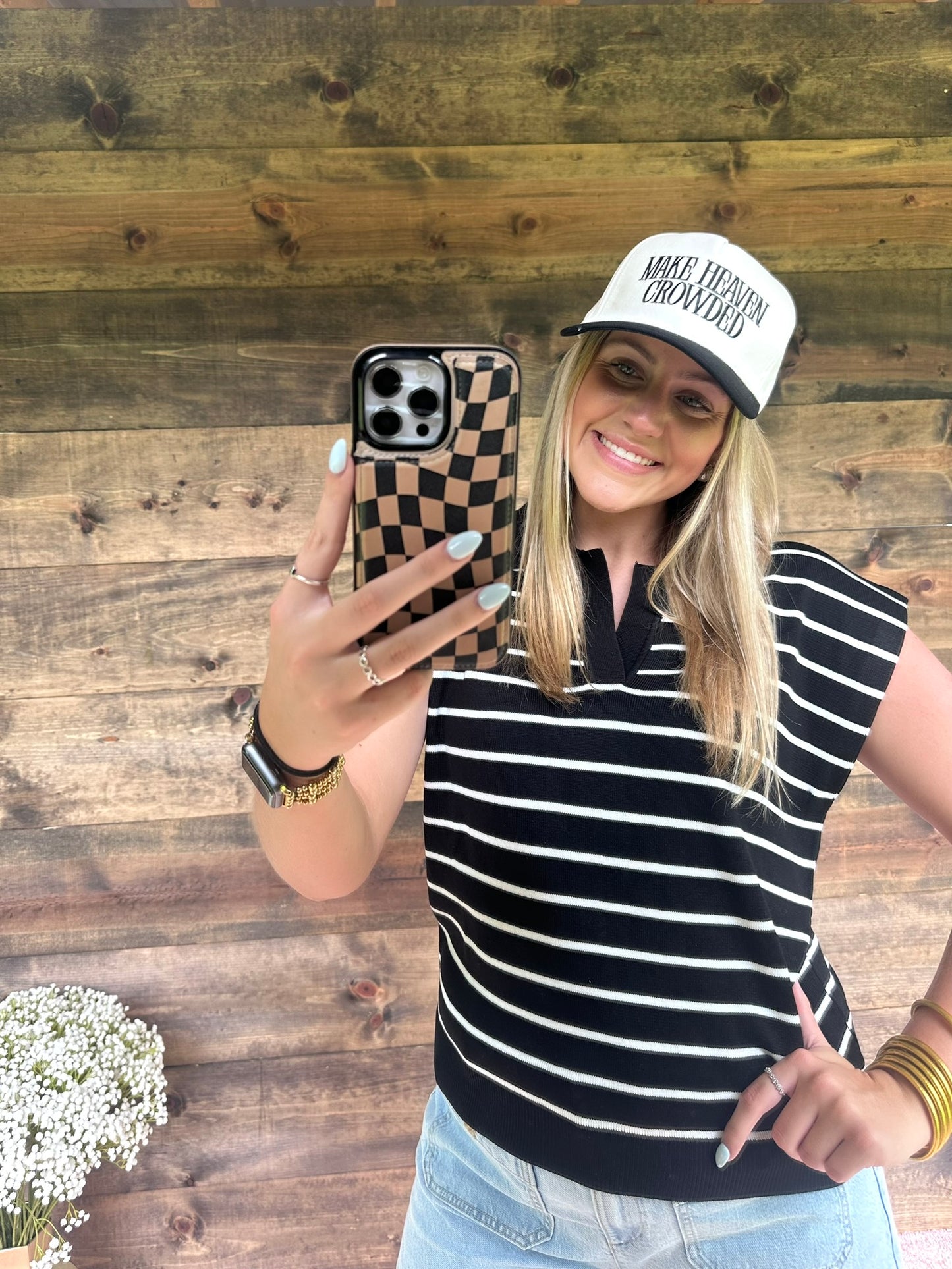 Make Heaven Crowded Neutral Trucker Hat