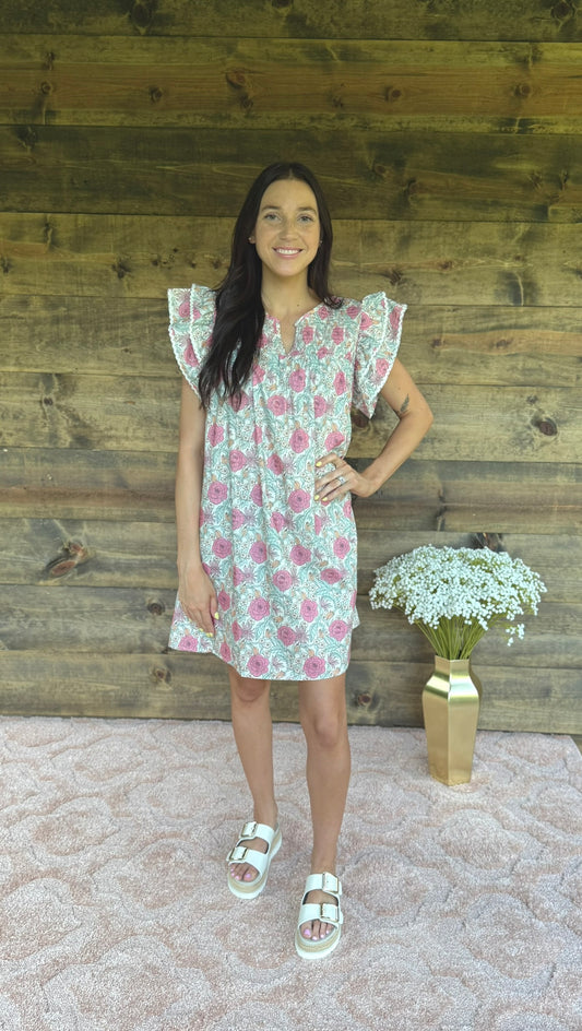 Rosie Smocked Mini Dress